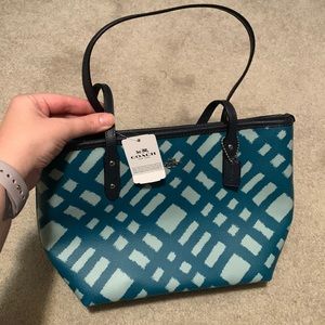 Brand new blue Coach purse